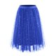 thumbnail image 1 of Faldas Largas para las Mujeres de Verano Estrella Impresión en Capas Torta Irregular Malla Lentejuelas Maxi Falda, 1 of 2