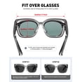 thumbnail image 4 of Gafas de Sol Polarizadas MEETSUN Transparentes Gris para Usar Sobre Lentes, 4 of 7
