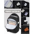 thumbnail image 4 of Lightweight Campus Backpack for Women, Cute School Bag for Girls, Laptop Backpack, Travel Backpack,Black, 4 of 5