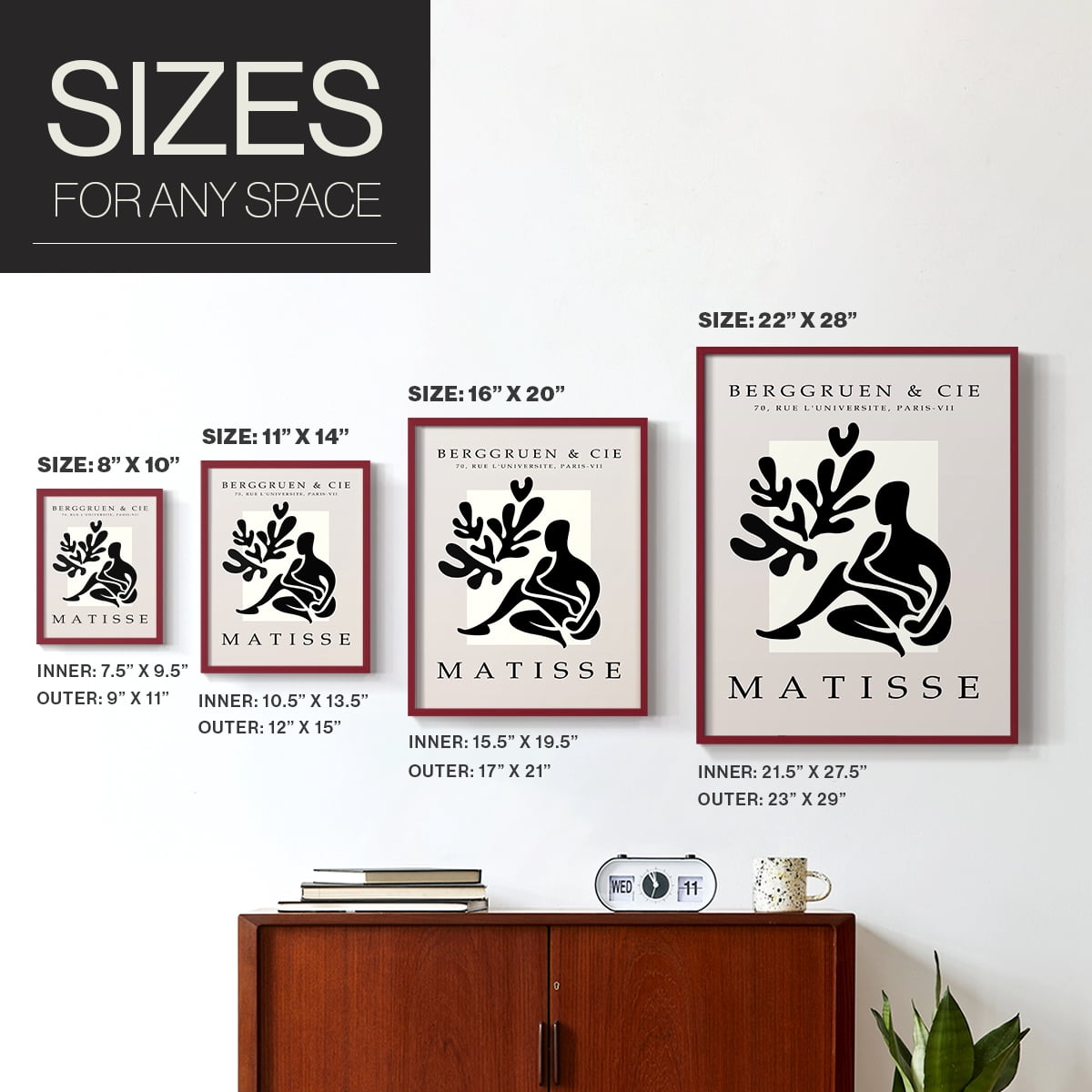 Matisse LIII Framed Print - Solid Wood