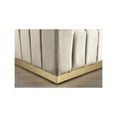 thumbnail image 5 of Meridian Furniture Marlon Cream Velvet Loveseat, 5 of 8
