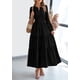 thumbnail image 3 of Vestido PRETTYGARDEN 2025 Maxi Cuello en V Manga Larga Negro Talle L, 3 of 7
