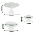 thumbnail image 3 of Efavormart Set Of 3 | Clear Plastic Stackable Cupcake Pedestal Display Stands, Dessert Cake Display Holders - 9", 11", 15", 3 of 10