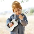 thumbnail image 4 of 21 Inch Acoustic Guitar Mini Guitar Musical Instrument Wooden Craft for Beginners Children White, 4 of 8