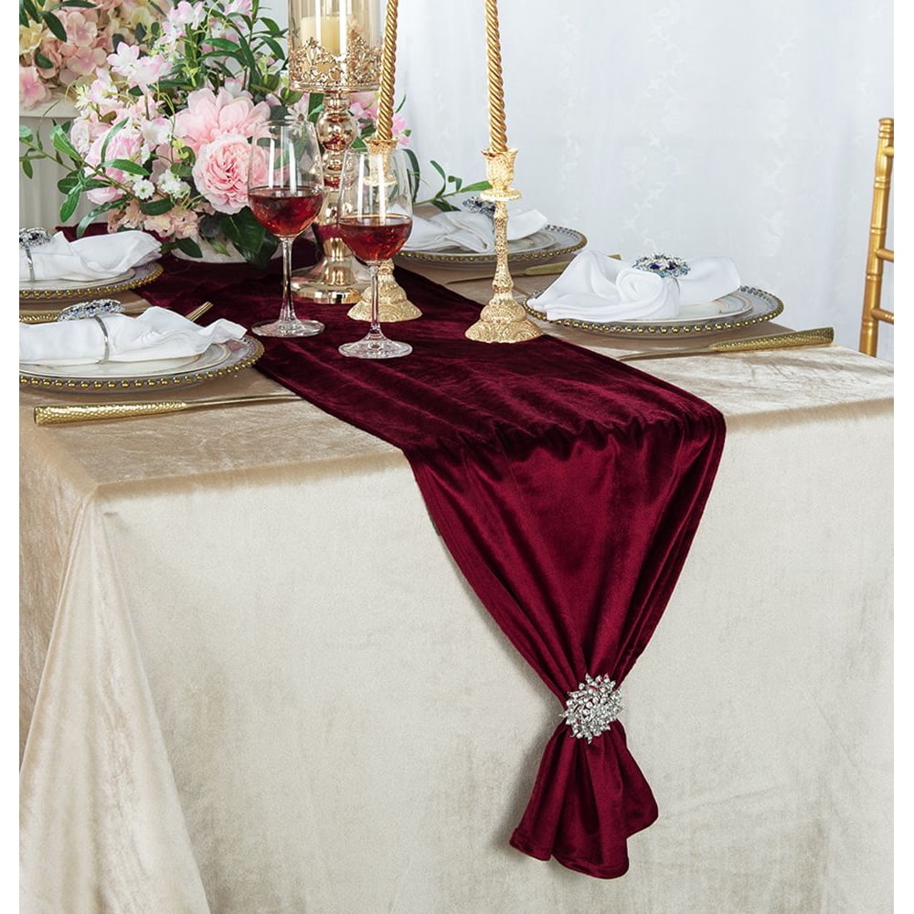 Wedding Linens Inc. Wholesale 13&quot; x 108&quot; Italian Velvet