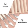 thumbnail image 4 of Quqiuxian 6pcs Stainless Steel Oil Painting Spatula Art Craft Metal Spatula with Wood Handles, 4 of 6