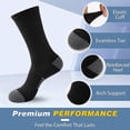 thumbnail image 2 of COOPLUS 15 Pairs Mens Crew Socks Lightweight Athletic Socks Breathable Comfort Sport Socks for Men, 2 of 8