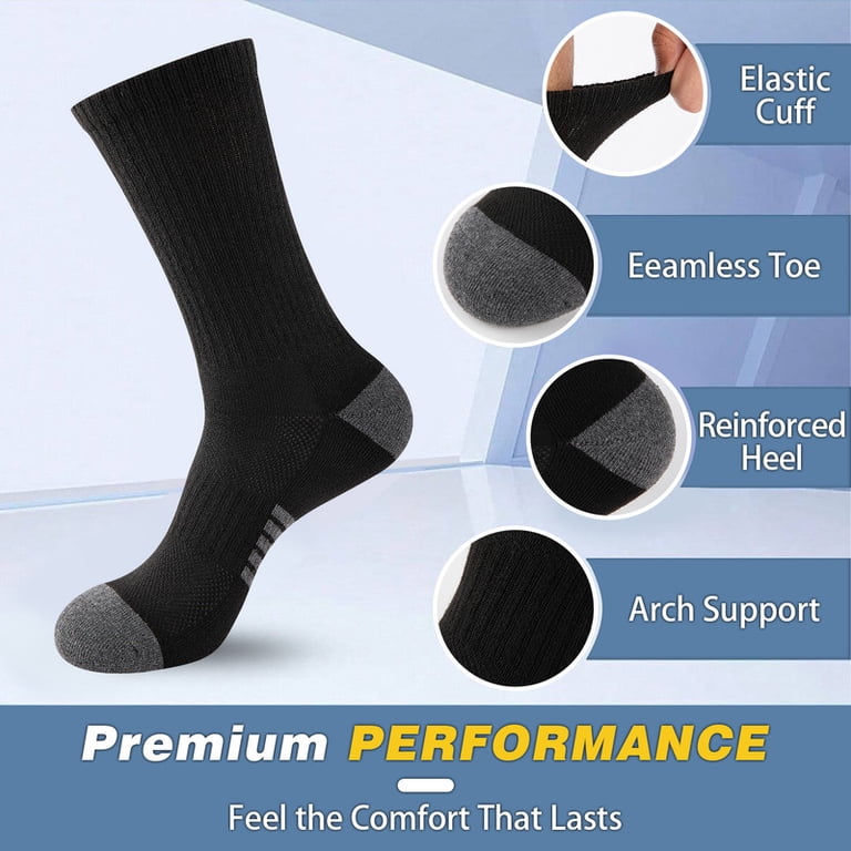 Cooplus Men's Crew Socks, 15-Pack photo 2