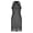 Gray#1, variant on Western Dress for Women Zipper Lapel V Neck Sleeveless Fringe Cowgirl Midi Dress Fashion Vintage Slim Suede Dress White