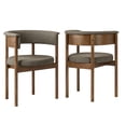thumbnail image 2 of Clea Set Of 2 Curved Upholstered Dining Chairs, 2 of 10