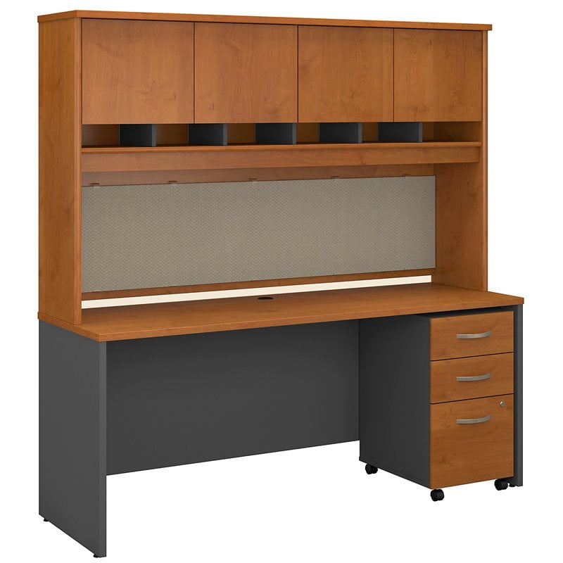 Bush Business Furniture Series C 72"W x 24"D Office Desk with Hutch and