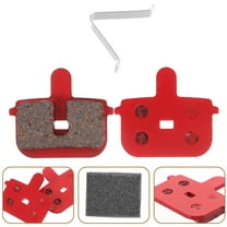 HEALEEP 1 Set Red Metal Disc Brake Pads For Bicycles With Mute Braking
