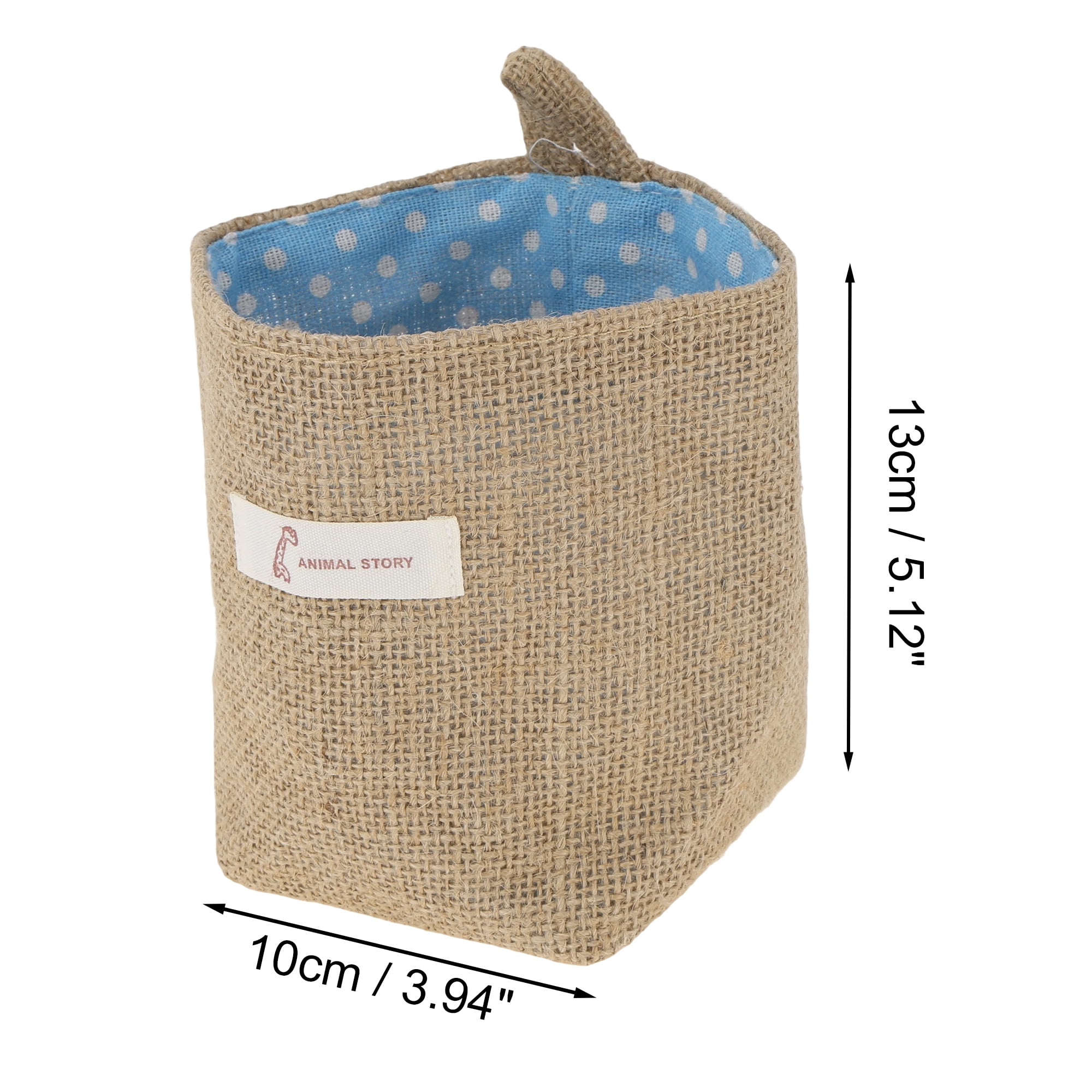 Unique Bargains Simple Reusable Hanging Storage Bags 1 Pc Yellow Brown, Light Blue