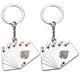 thumbnail image 1 of Juego de cartas Keychain Creative Poker Royal Flush Metal, 1 of 2