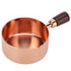 thumbnail image 5 of Cacerola con mango de madera Olla de acero inoxidable de oro rosa para cocinar Utensilios de cocina 1/2 taza, 5 of 10