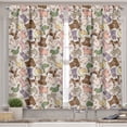 thumbnail image 2 of Ambesonne Animal Valance & Curtain, Abstract Farm Animals, 55"x24", Multicolor, 2 of 7