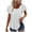White, variant on BLVB Women's Short Sleeve Tunic Tops Scoop Neck Summer T Shirt for Leggings Dressy Casual Loose Boho Vacation Blouse
