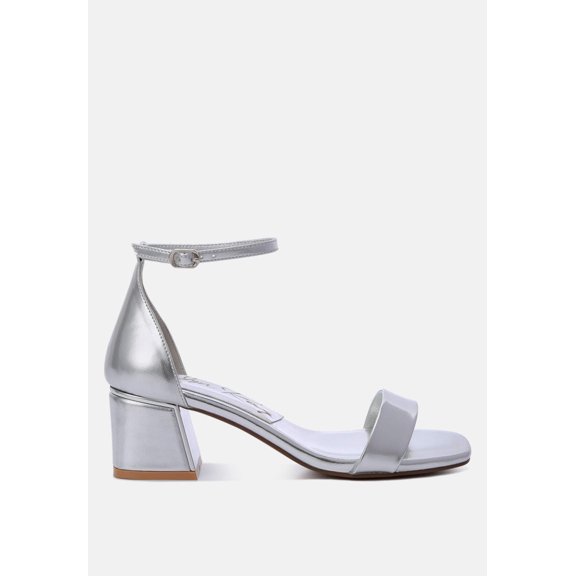 Makena Metallic Block Heel Sandals