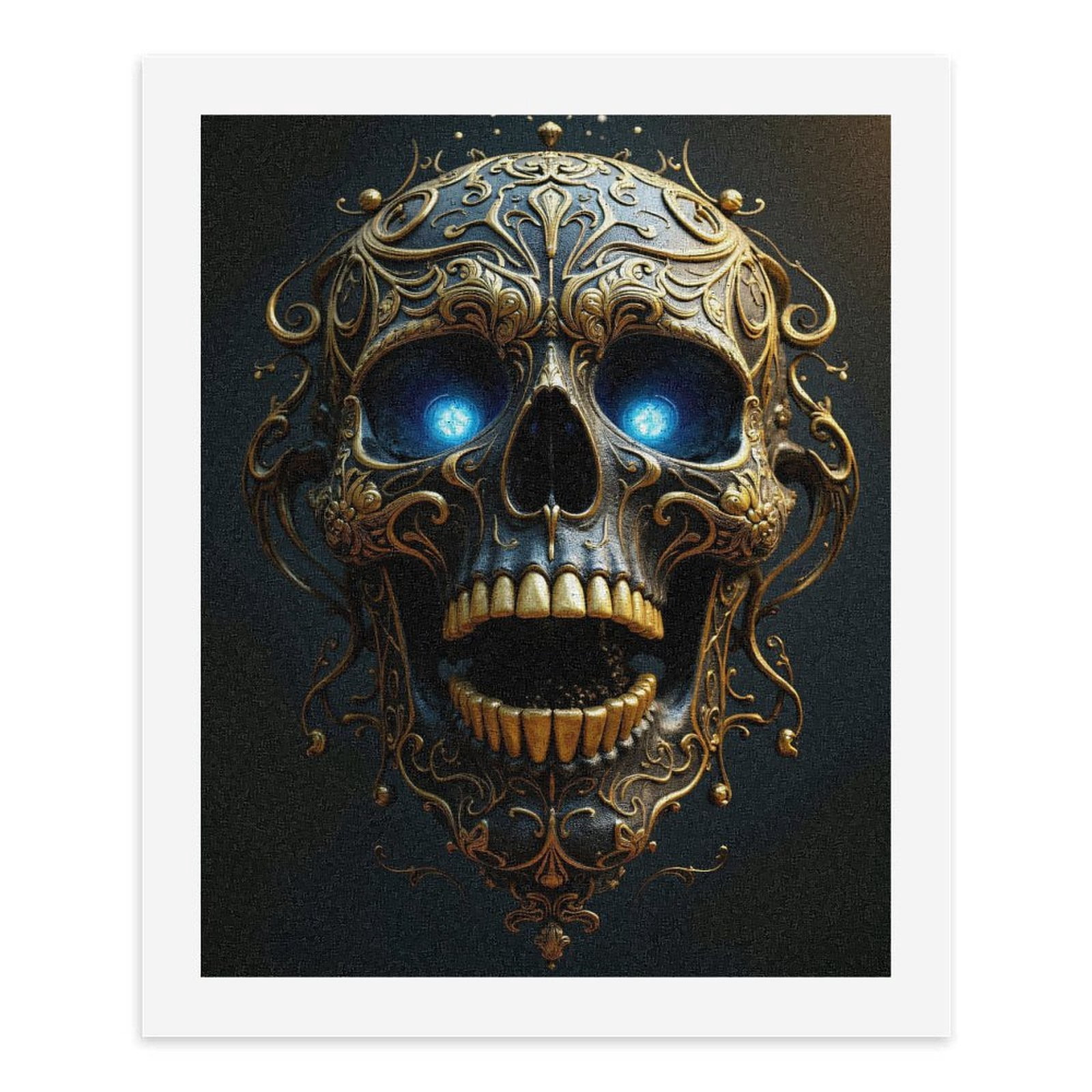 Paint By Numbers Kit for Adults Beginner - DIY Intricate Ornate Skull Art Design Canvas Painting Kits for Adults, Frameless Paint By Number for Adults for Home Wall Decor 16x20 Inch