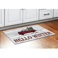 thumbnail image 3 of ThisWear Holiday Decor Hello Winter Country Rustic Home Decor Christmas Welcome Mat 2 Pack Doormats Multi, 3 of 3