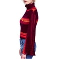 thumbnail image 3 of Free People Womens Fringed Sleeve Pullover Sweater, Multicoloured, Small, 3 of 3