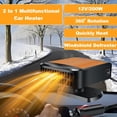 thumbnail image 2 of Calentador de coche LILITUAN, 12 V, 200 W, descongelador de calentamiento rápido (naranja), 2 of 8