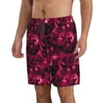 thumbnail image 2 of Fotbe Burgundy Tie Dye Trajes de Baño Estampados para Hombre, Shorts de Verano de Secado Rápido, Ropa de Playa, Bañadores-Medium, 2 of 6