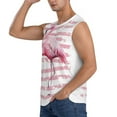 thumbnail image 3 of Easygdp Flamingo Men's Breathable Tank Tops Sleeveless Sporty T Shirts for Basketball, Mountaineering, Bodybuilding -Small, 3 of 8