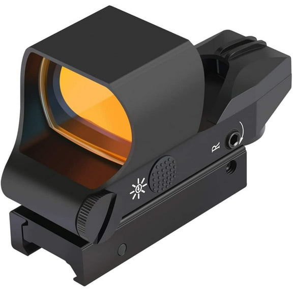 Reflex Sight, Multiple Reticle System Red Dot Sight with Picatinny Rail Mount, Absolute Co-Witness