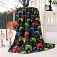 thumbnail image 2 of Colorful Controllers Games Stars Black Pattern Blanket,Comfortable Soft Flannel Throw Blanket,All Season,Warm Lightweight Blankets for Sofa Bed Couch Living Room Chair,60"x80", 2 of 4
