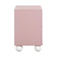 thumbnail image 3 of Maklaine Modern / Contemporary Wood Nightstand in Mauve Finish, 3 of 8