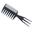 thumbnail image 1 of Peines peinados hacia atrás 3 en 1 Extensiones de cabello con forma de hueso de cola de pez Peine para colorear y peinar para desenredar para peluqueros de salón Mohawk Undercut Bowl Cut Quiff, 1 of 5