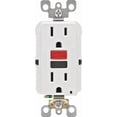 thumbnail image 2 of Leviton GFCI Receptacle in White — UL Listed for US Residential Electrical Code Compliance, Drop-in NEC-Standard Wiring, 2 of 2