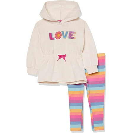 Kids Headquarters Girls 2T-4T Love 2-Piece Legging Set (Multi 2T)