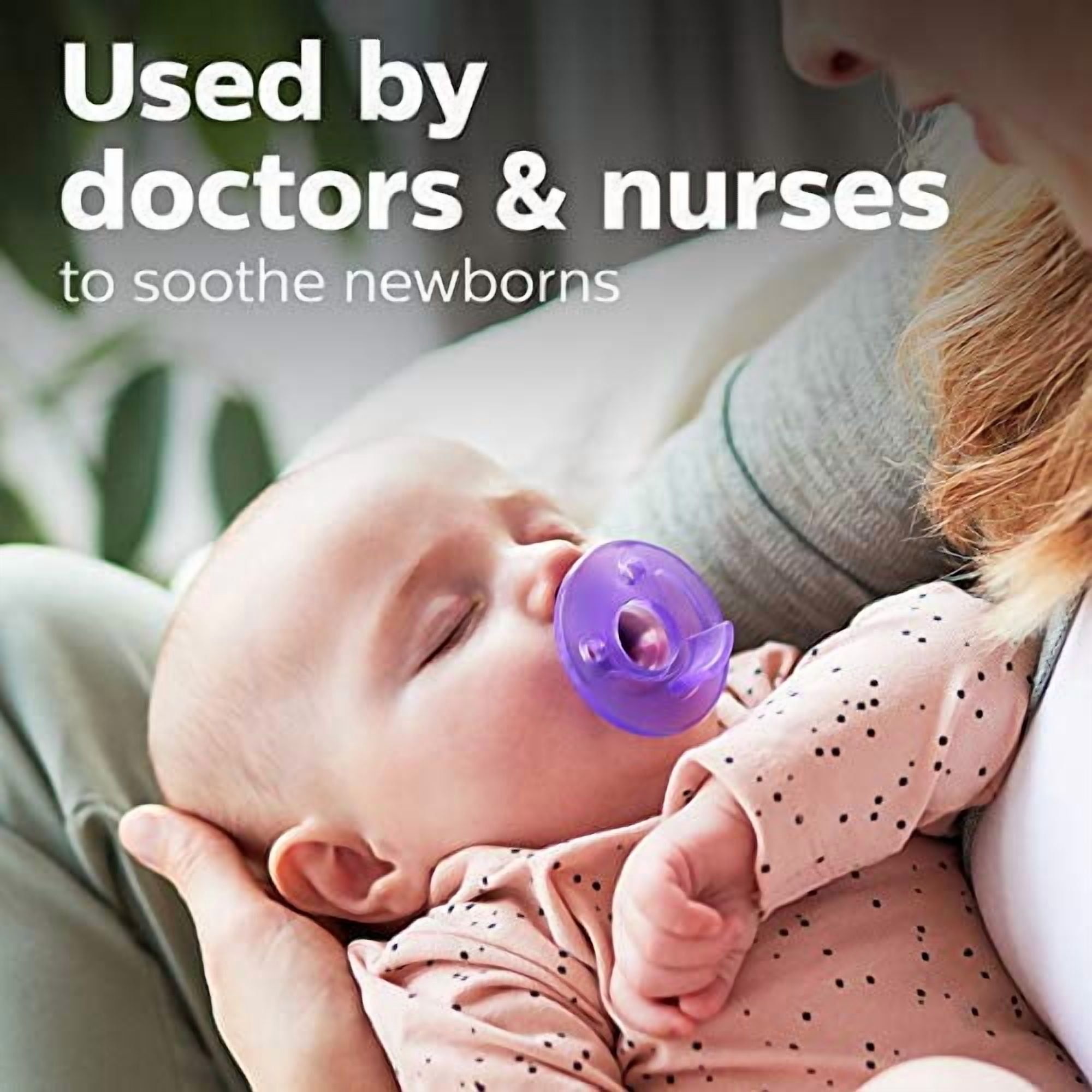 Philips Avent Soothie Pacifier, Pink/Purple, 0-3 Months, 4 Pack