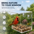 thumbnail image 5 of OnDisplay Window Bird Feeder with Strong Suction Cups – Clear Acrylic Outdoor Window Bird Feeder for Wild Birds, 5 of 7