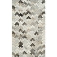 thumbnail image 5 of SAFAVIEH Studio Leather Rozanne Geometric Area Rug, Grey, 3' x 5', 5 of 6