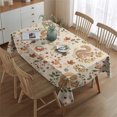 thumbnail image 2 of Fall Squirrels Butterflies Autumn Leaves Rectangle Tablecloth 60"x84",Waterproof Polyester Rectangle Table Cloth, Wipeable Spillproof Polyester Tablecloth for Dining, Camping, Indoor and Outdoor, 2 of 3