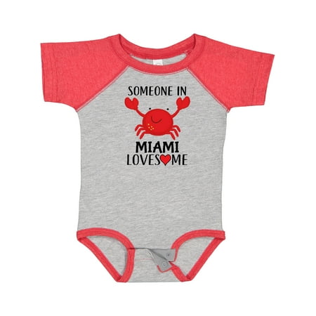 

Inktastic Someone in Miami Loves Me Gift Baby Boy or Baby Girl Bodysuit