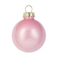 thumbnail image 4 of Northlight 2-Finish Glass Christmas Ball Ornaments - 1.5" (40mm) - Pink - 10ct, 4 of 8
