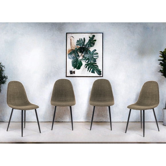 HOMYLIN Sillas de Comedor Set 4 Vintage Silla Farbic de Cocina, para la Cena Cocina Sala de Estar, Verde