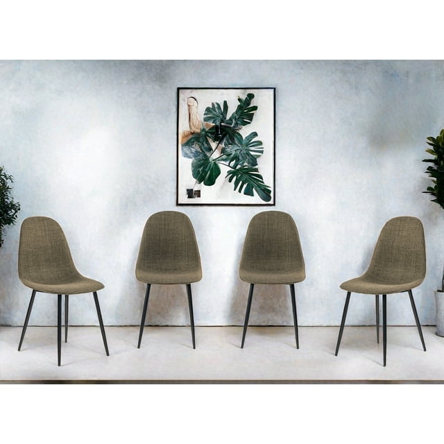 HOMYLIN Sillas de Comedor Set 4 Vintage Silla Farbic de Cocina, para la Cena Cocina Sala de Estar, Verde