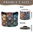thumbnail image 2 of Haosy Water Droplets on Dragon Scales Golf Mallet Putter Cover Strong Magnetic Leather Golf Club Headcover Closure, 2 of 7