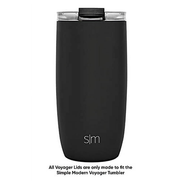 Simple Modern Tumbler Coffee Lid Replacement | Reusable Insulated Lid Only  Fits Simple Modern Voyager | Flip Lid | Voyager Collection | Oasis