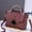 deep purple, variant on High Quality Metal Short Handle Shoulder Bags for Women Handbags Medium Women Messenger bag Tote Briefcase bolsa feminina
