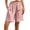 Pinks-shorts, variant on Bermuda Cargo Shorts for Women, Linen Casual Long Knee Length High Waisted Shorts, Wide Leg Summer Fashion Loose Bottoms