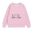 thumbnail image 4 of Gpaecead Children's Casual Sweatshirt,Kids Round Neck Long Sleeved Sweatshirts Top With Patterns 3 Years Pink, 4 of 4