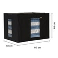 thumbnail image 3 of Cajas Flexibles de Almacenamiento y Organización Negras con Asas y Estructura Metálica para Fácil Traslado 2 piezas, 3 of 7