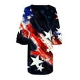 thumbnail image 5 of IROINNID 2024 Womens Hide Belly Work Casual V-Neck Print 3/4 Sleeve Dress, 5 of 5