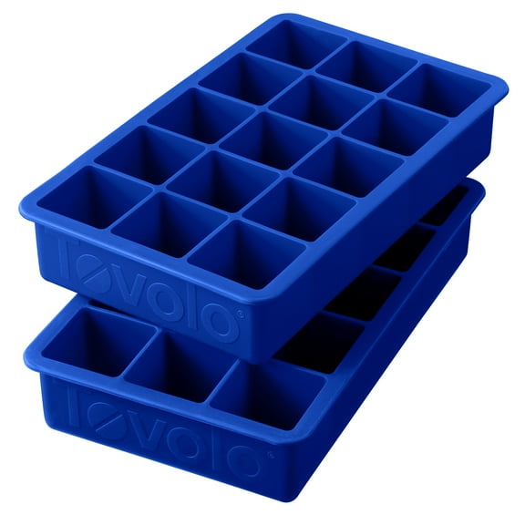 Tovolo Perfect Cube Ice Trays S/2 Stratus Blue